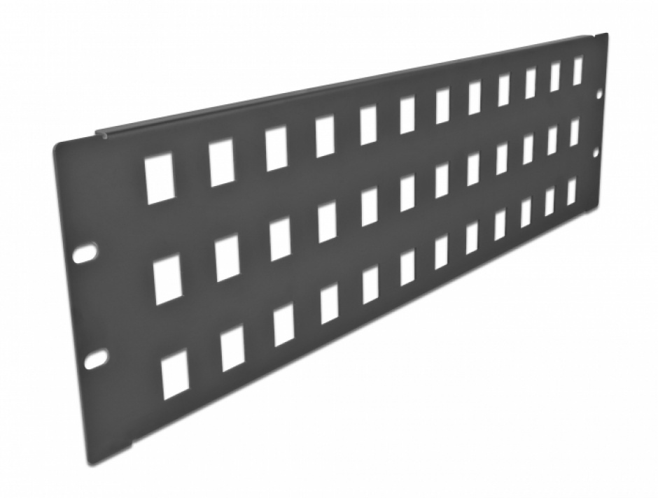 Patch Panel Delock 19" 3U 48 Porturi Negru