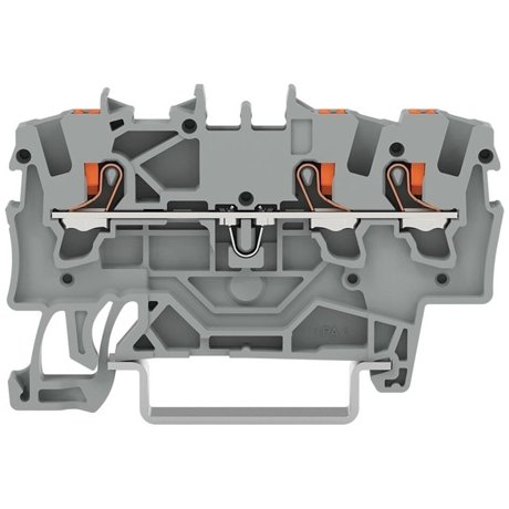 Clemă Wago 2201-1301 3 Conexiuni 1.5mm Gri