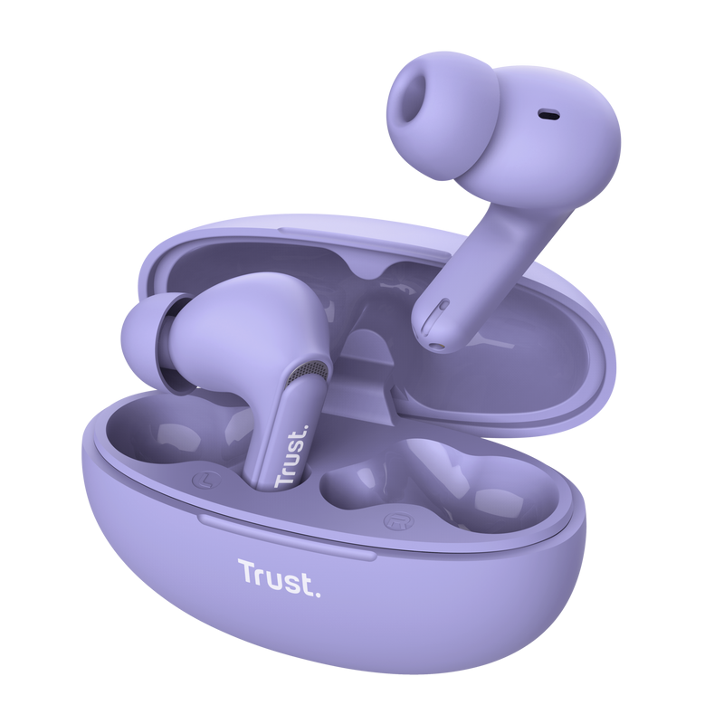 Căști Trust Yavi Bluetooth Mov - Earbuds Wireless Compacte