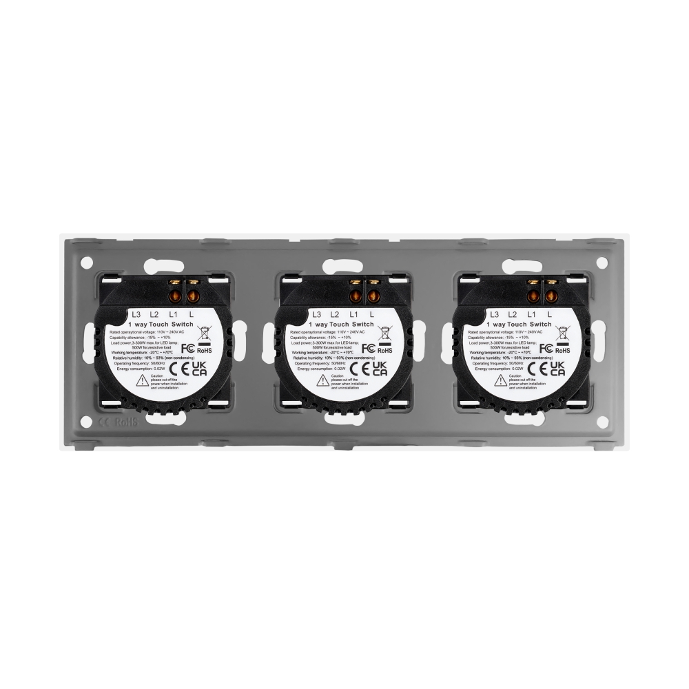 Intrerupator Touch 3 Wege Sticla LUXION IP45 - imagine 4