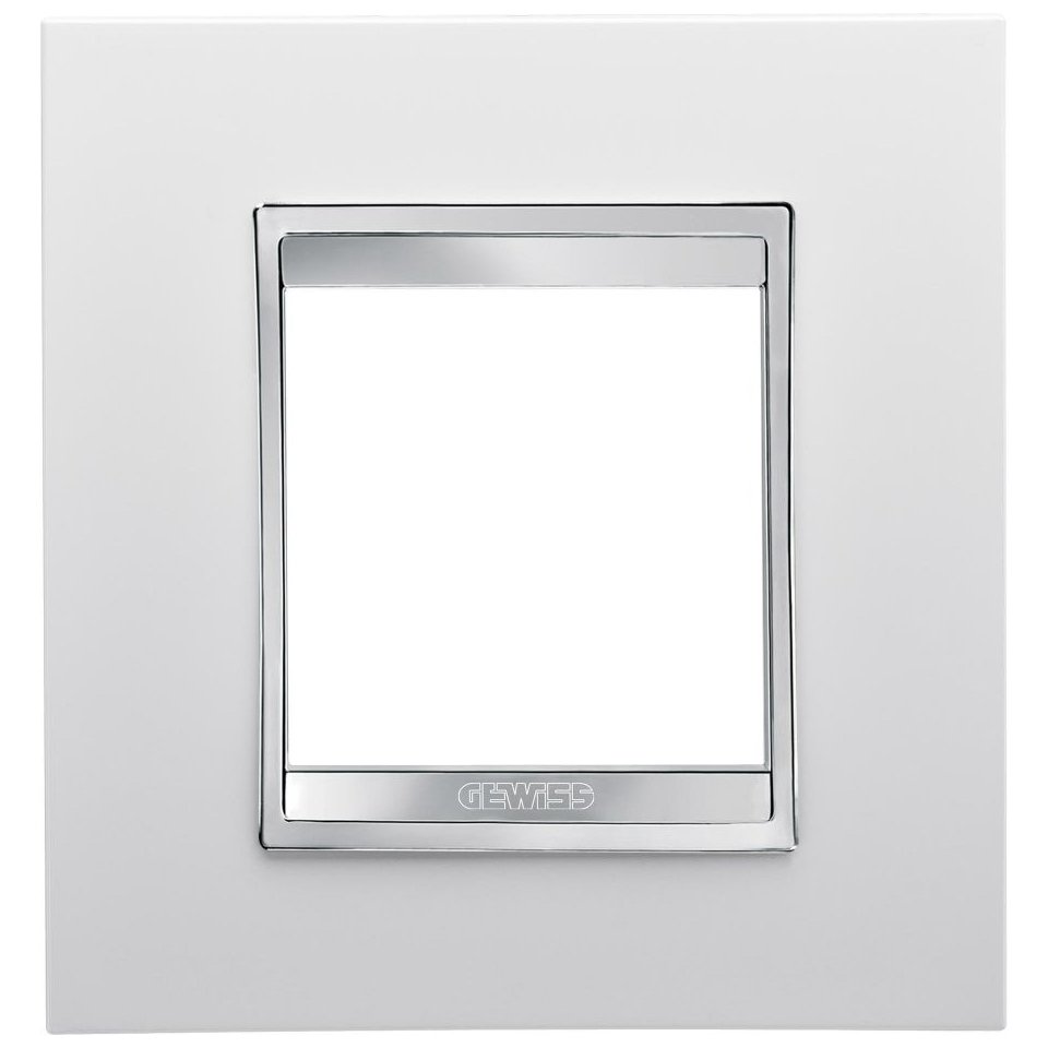Rama 2 module Gewiss Chorus Lux Alb, Design Lucios