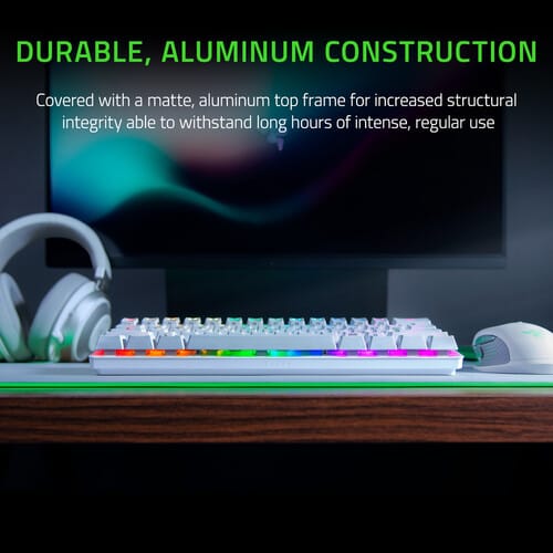 Tastatură Gaming Razer Huntsman Mini Switch Optic Purple Alb - imagine 11