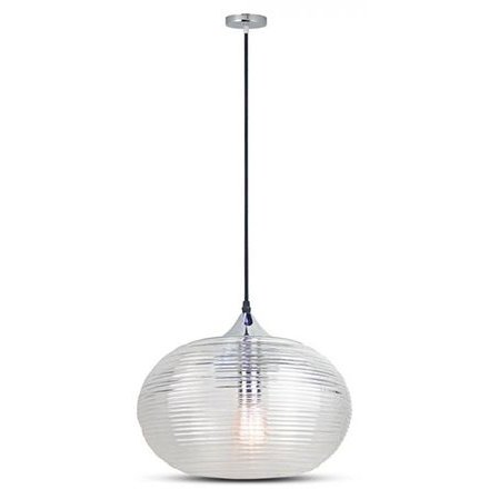 Pendul Tavan Sticlă V-TAC, E27, Design Diamond