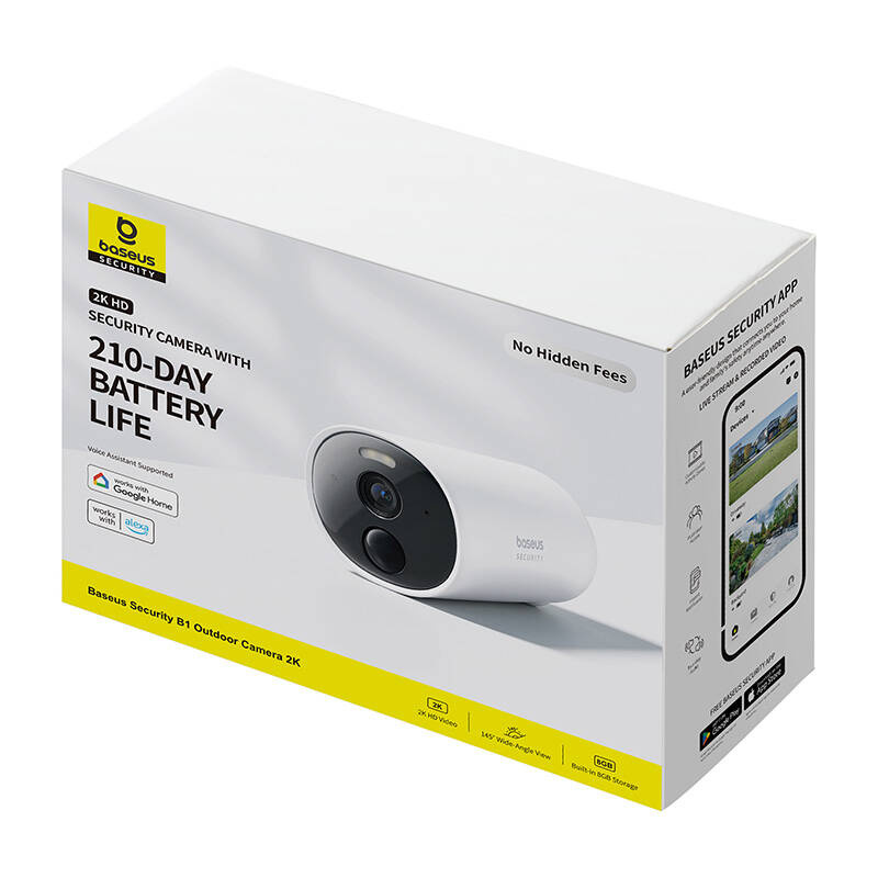 Camera Exterior BASEUS B1 2K Alb - Supraveghere Inteligentă - imagine 6