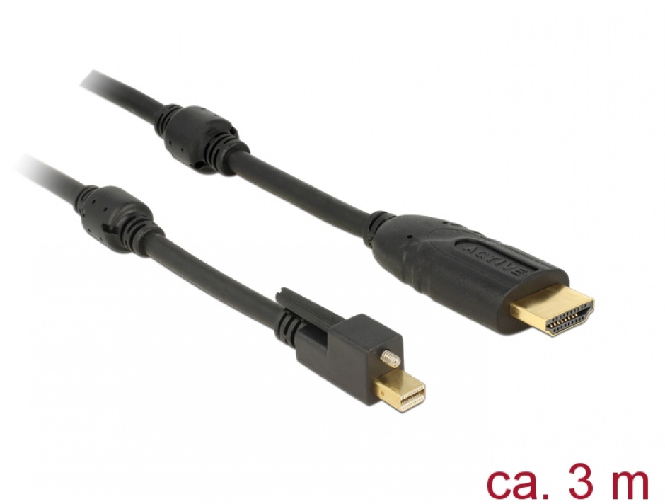 Cablu Mini DisplayPort la HDMI 4K 3m Delock