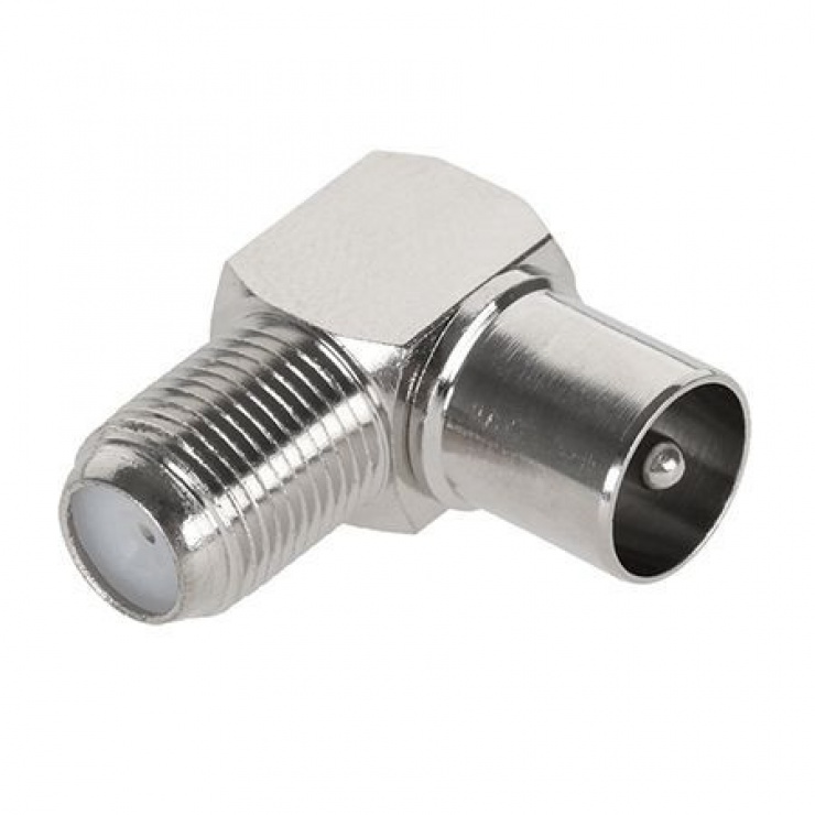 Adaptor Coaxial TV 90° T-M ZLA0338