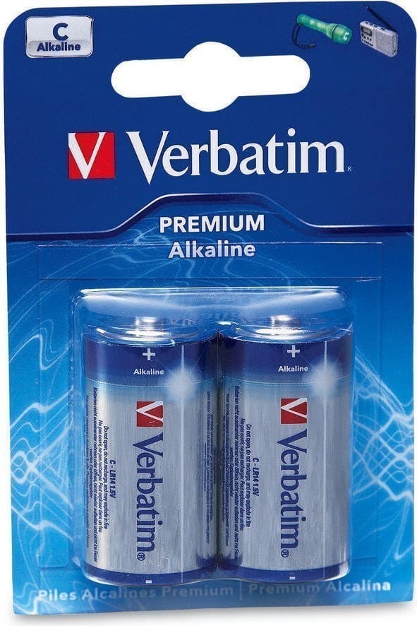 Baterii Verbatim C Alcaline 1.5V - 2 bucăți | Energie de Durată - imagine 2