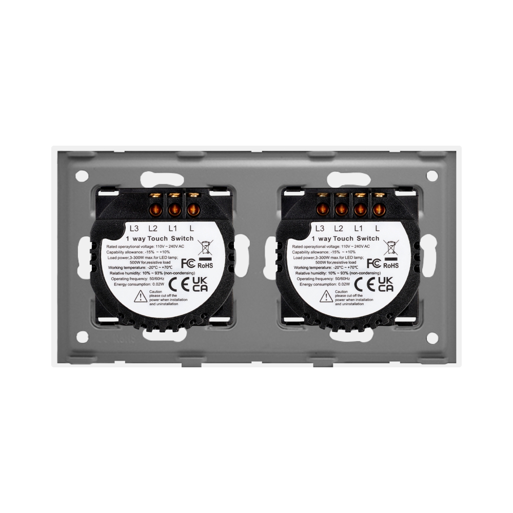 Intrerupator Touch Triplu+Dublu Luxion Sticla - imagine 4
