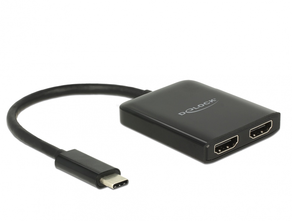 Multiplicator Delock USB-C la 2x HDMI 4K