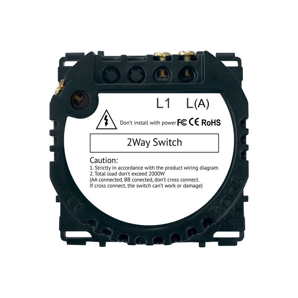 Modul Intrerupator Dublu Cap Scara Touch LUXION - imagine 4