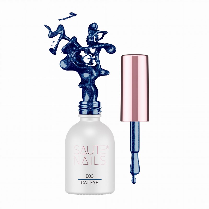 Ojă semi Saute Nails Cat Eye Effect - E03 8ml