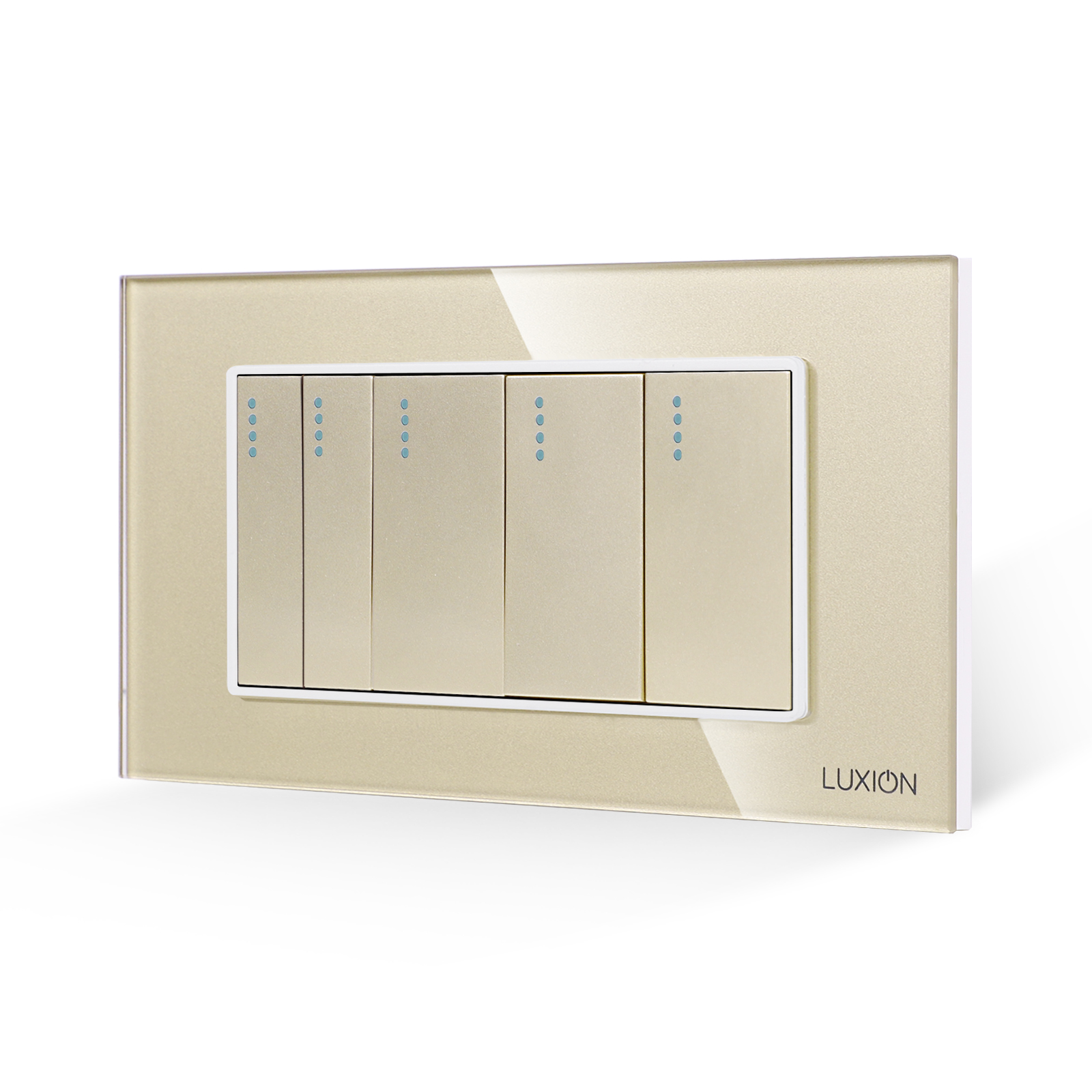 Întrerupător 5 posturi LUXION sticlă 4M - imagine 9