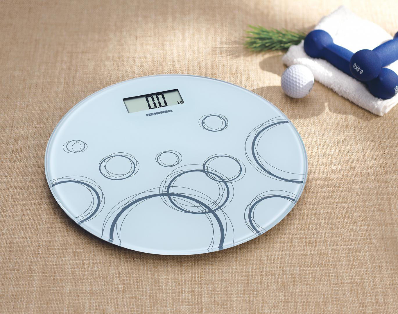 Cântar Baie Heinner 150kg Alb - Ultra Slim, Display LCD - imagine 2