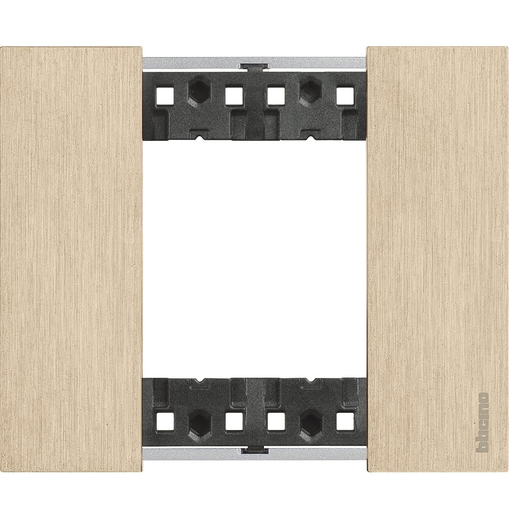 Rama 2 module Bticino Living Now, auriu, Zamac