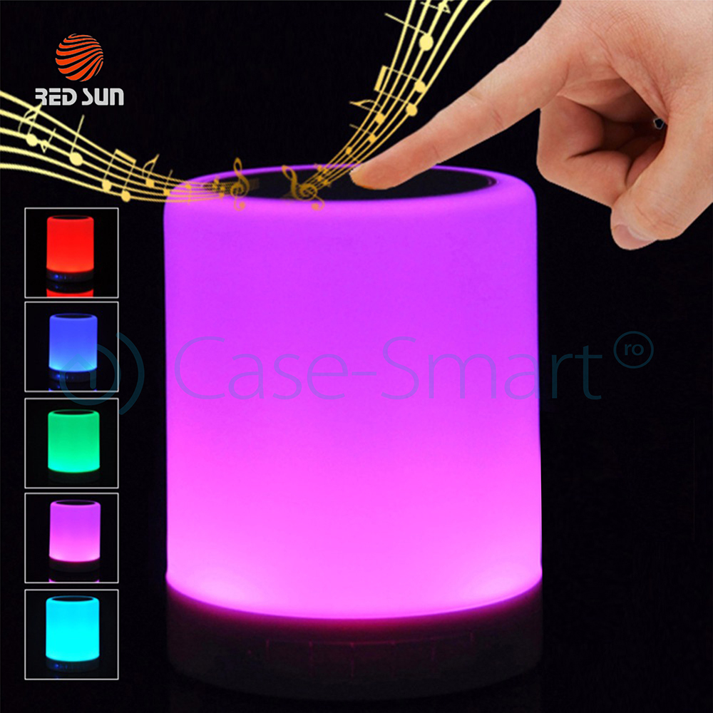 Boxă și Lampă Inteligentă Bluetooth 42W RGB Red Sun - imagine 2