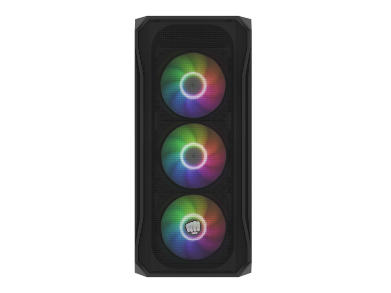 Carcasa FURY SHOBO SH4F Mid Tower RGB Negru - Tempered Glass