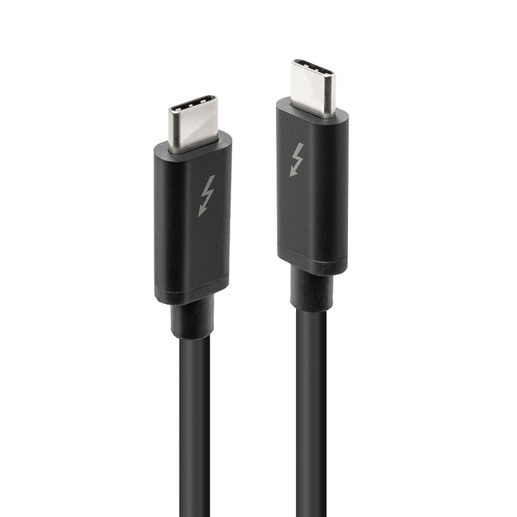Cablu Thunderbolt 3 Lindy 20Gb/s, 1m, Negru