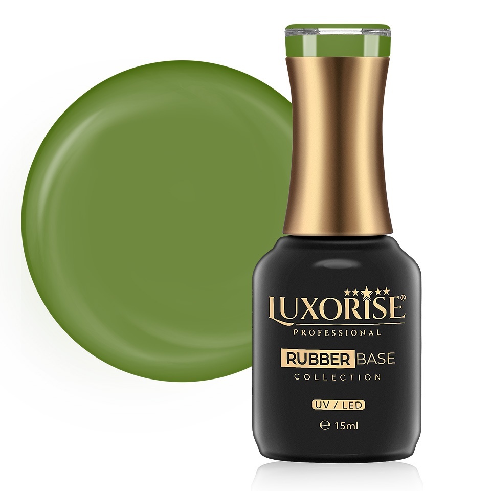 Rubber Base Luxorise Olive Lullaby, 15ml - imagine 2