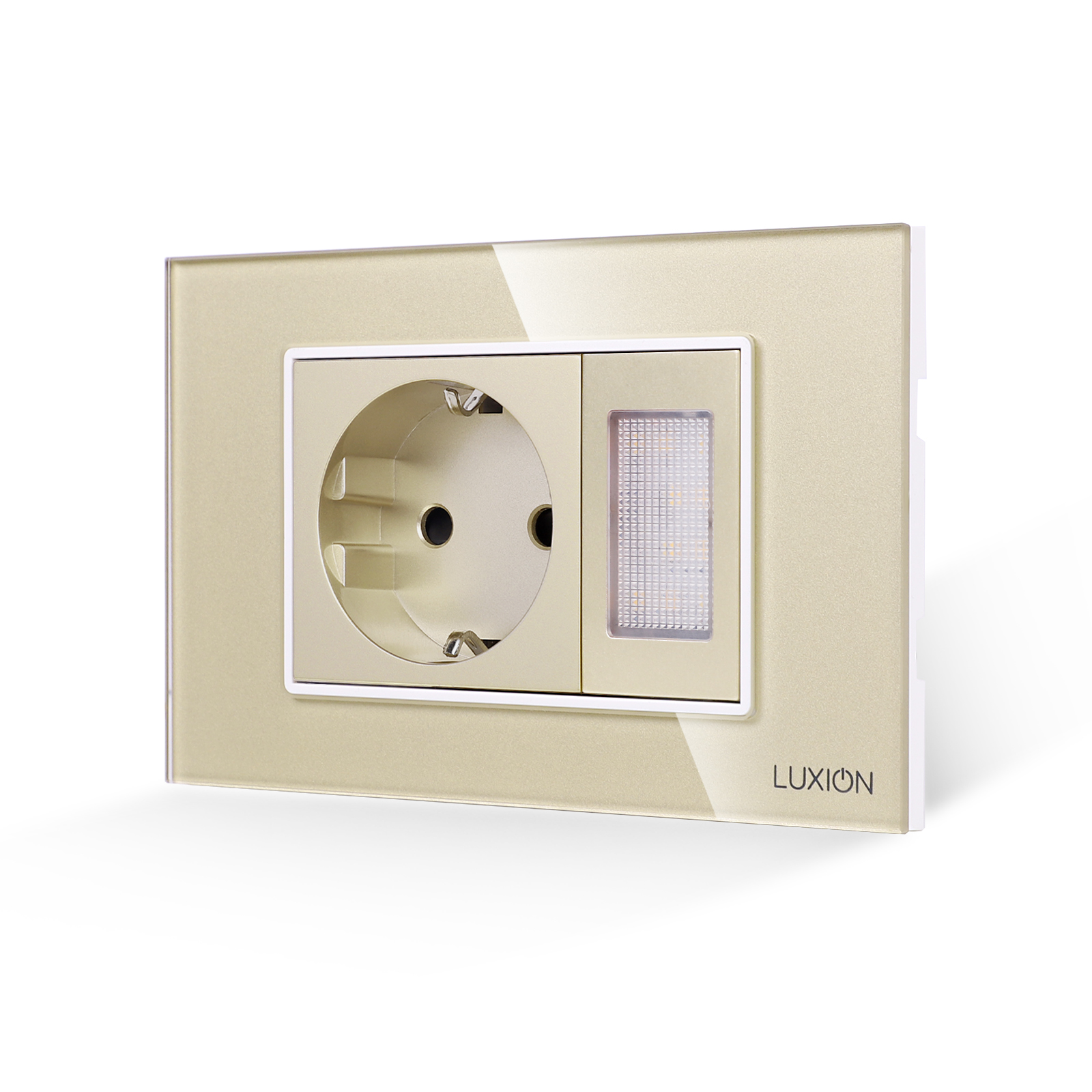 Priza Schuko cu Lampa de Veghe si Rama Sticla 3M LUXION - imagine 9