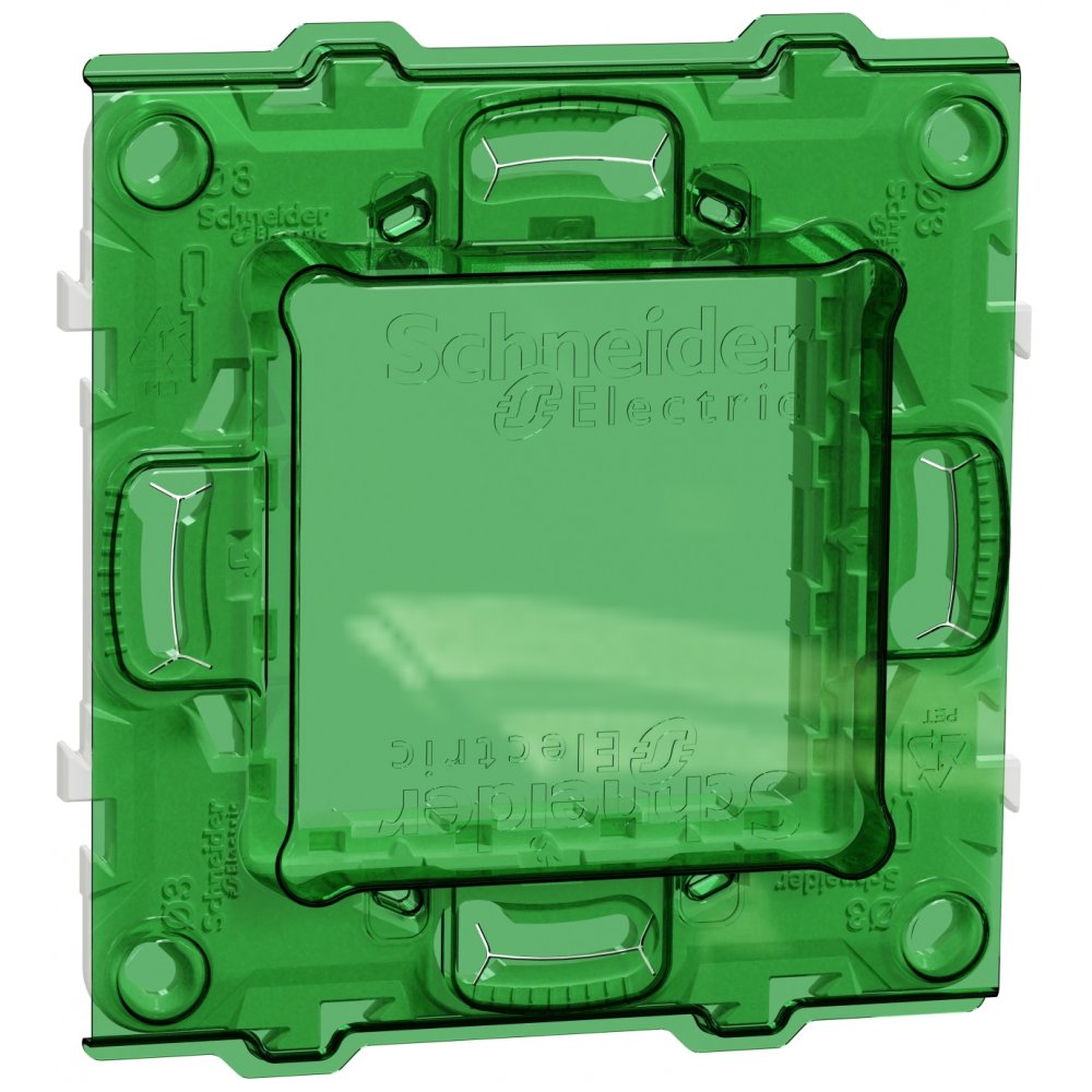 Suport fixare + capac Schneider Unica 2 module
