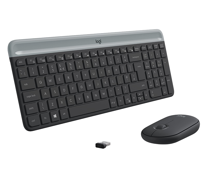Tastatură și Mouse Wireless Logitech MK470 Slim - Graphite - imagine 3