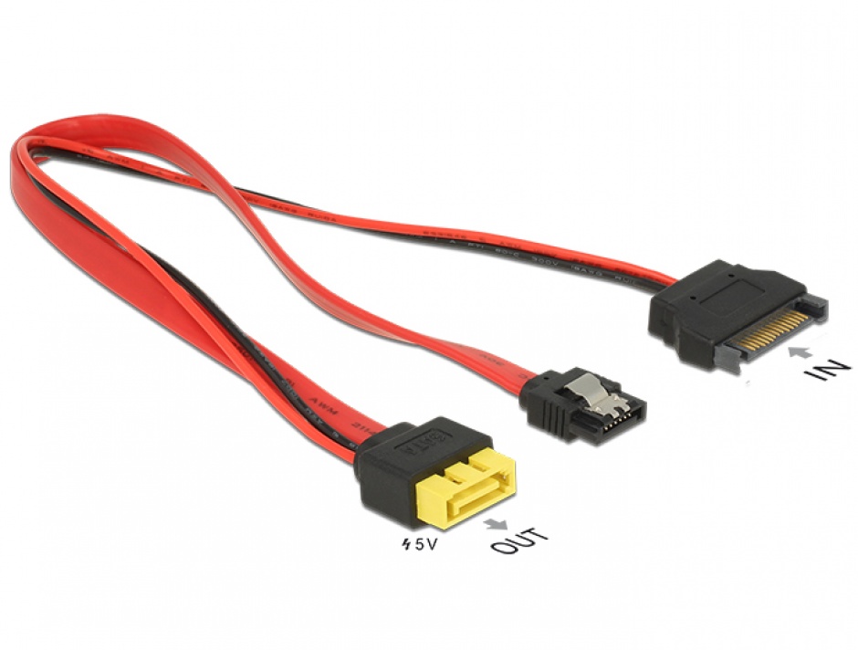 Cablu SATA 6 Gb/s Delock 84945, 0.3m