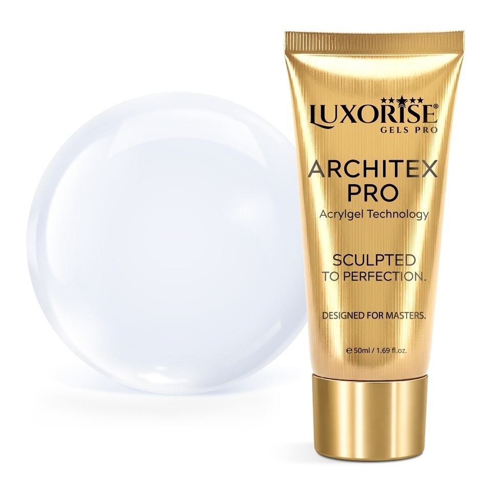 Polygel LUXORISE ARCHITEX PRO - Pure Perfection Collection, Milky White, 50ml
