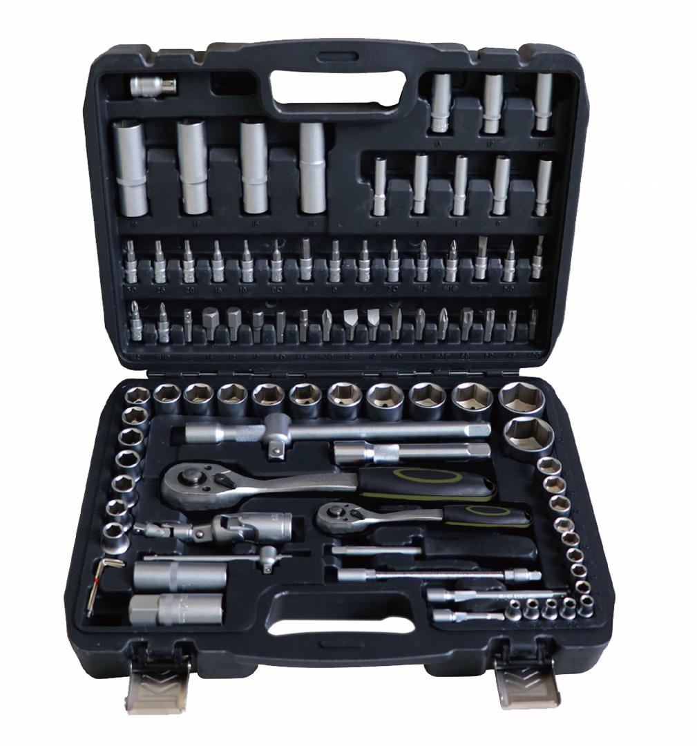 Trusa Scule 93 Piese 1/4"&1/2" Heinner CR-V Profesionala
