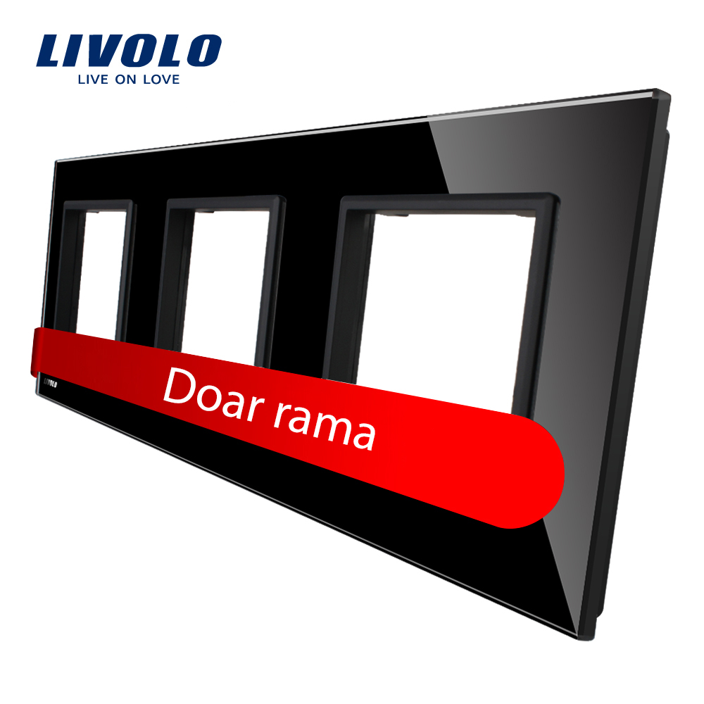 Rama Priză Triplă Livolo Sticlă, Alunecare Ușoară - imagine 6