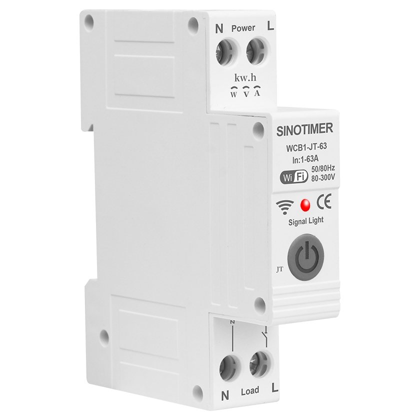 Releu WiFi Sinotimer 63A, Protectie si Contor Energie
