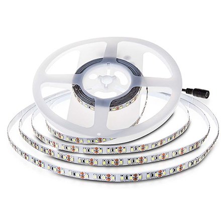 Banda LED V-TAC 24V 10M, 120LED/m, Alb Rece