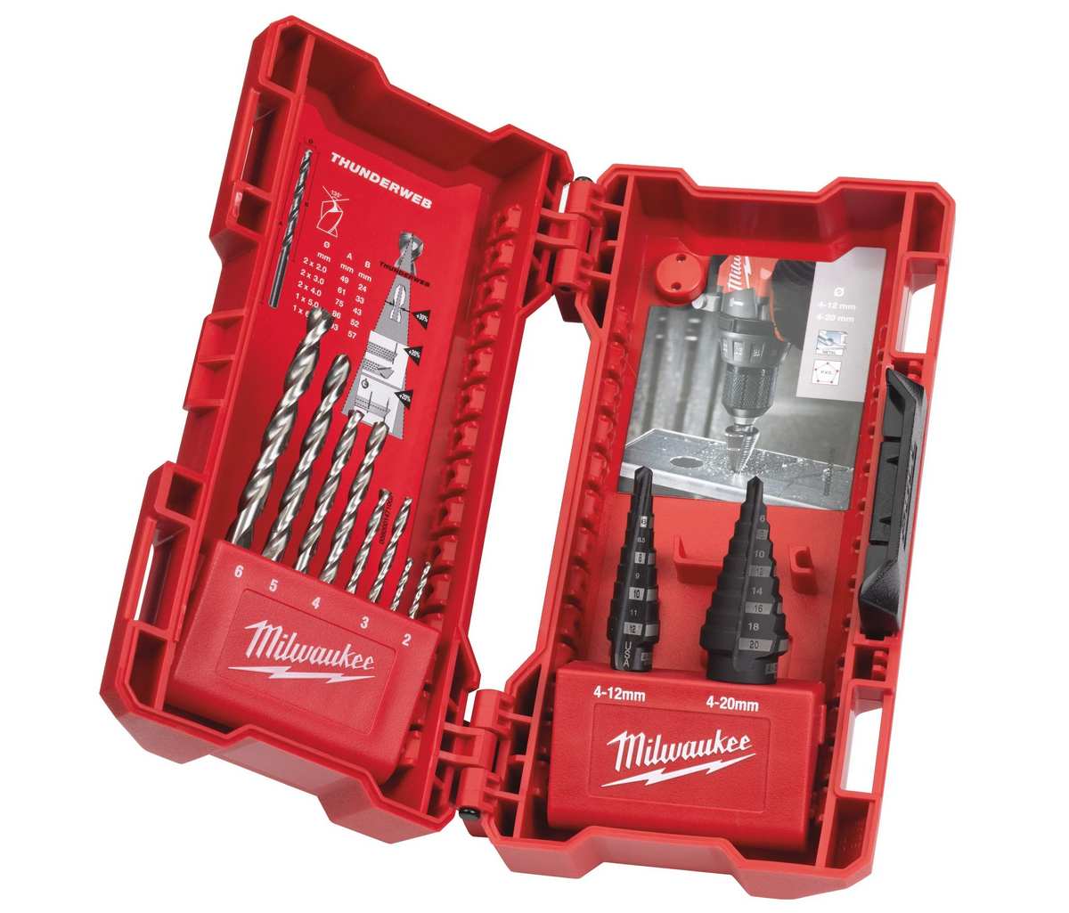 Set burghie Milwaukee 10 piese metal si trepte