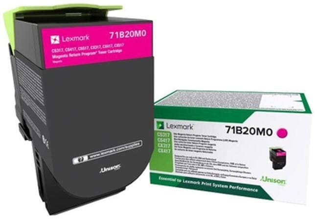 Toner Lexmark 71B20M0 Magenta Original - 2500 Pagini - imagine 2