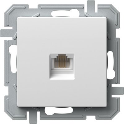 TEM Logiq Priza Telefon RJ11 Alb, Montaj Simplu