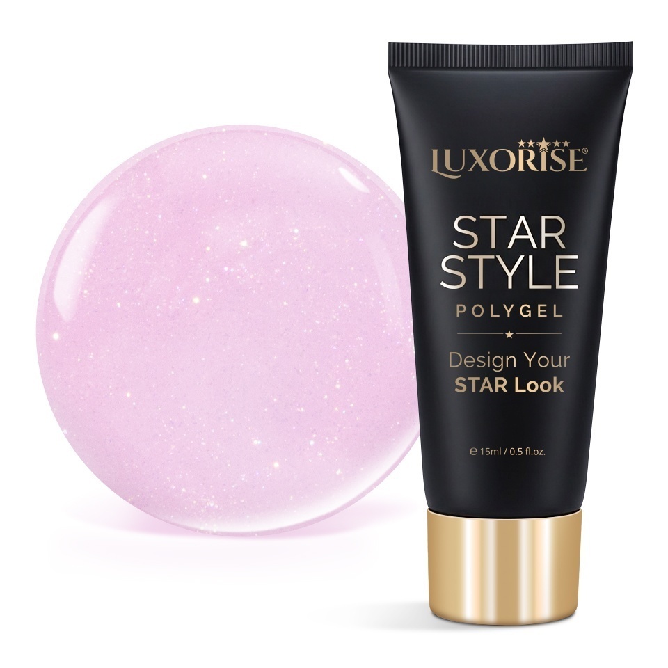 Polygel LUXORISE STAR STYLE - STAR PINK Collection, Sheer Bloom, 15ml