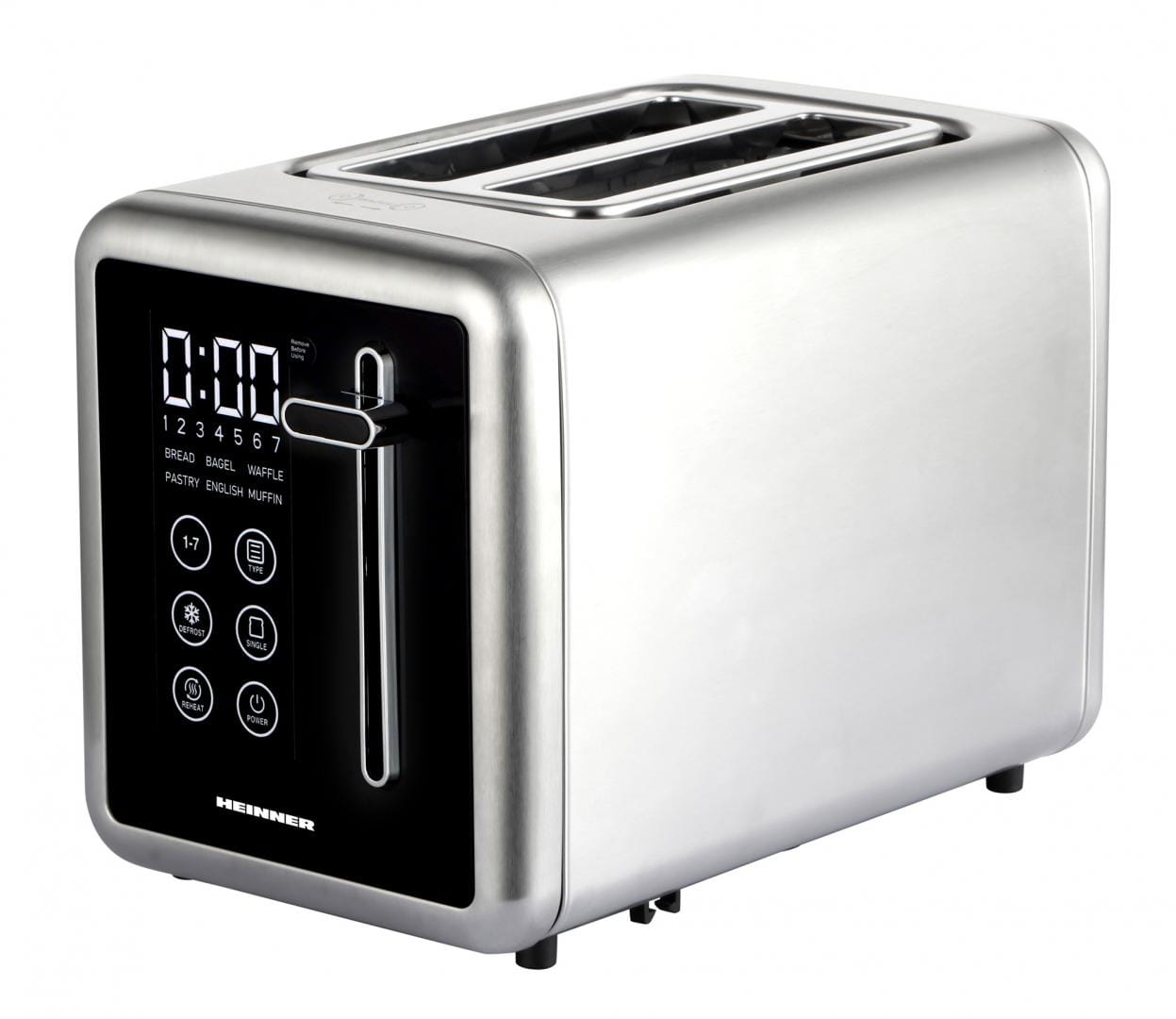 Prăjitor Pâine Digital Heinner 900W Touch - Inox Premium - imagine 2
