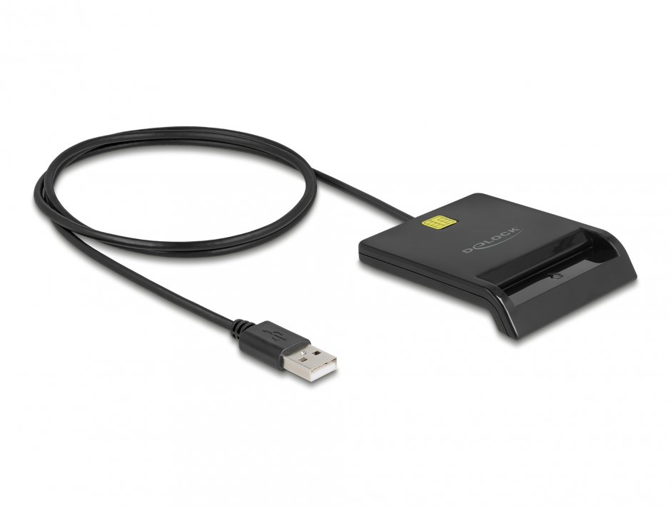 Cititor Carduri Smart Delock 91724 USB 2.0, banking online