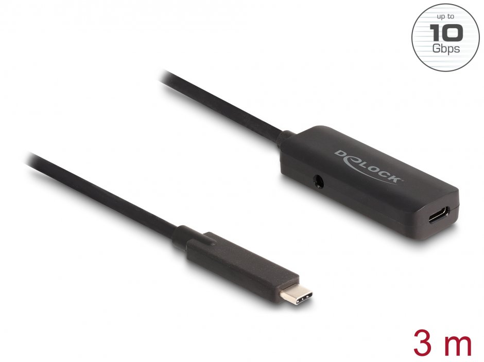 Prelungitor USB-C Activ 3m 10Gbps Delock