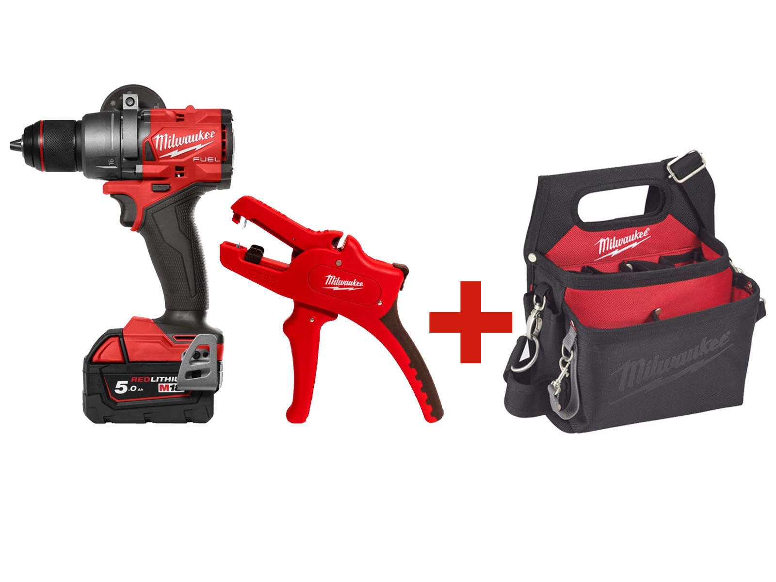 Kit Milwaukee M18 Percuție + Clește Electricieni - imagine 1