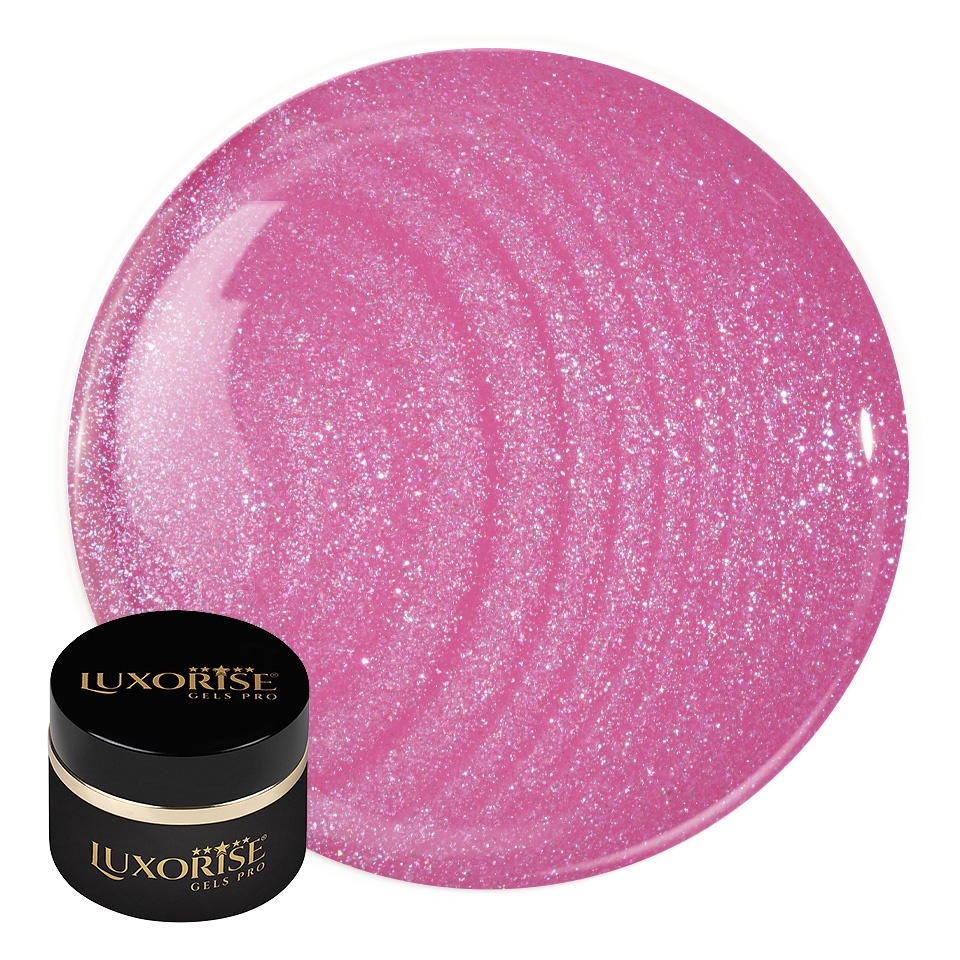 Gel UV Constructie LUXORISE Aurora 15ml Pink Stardust