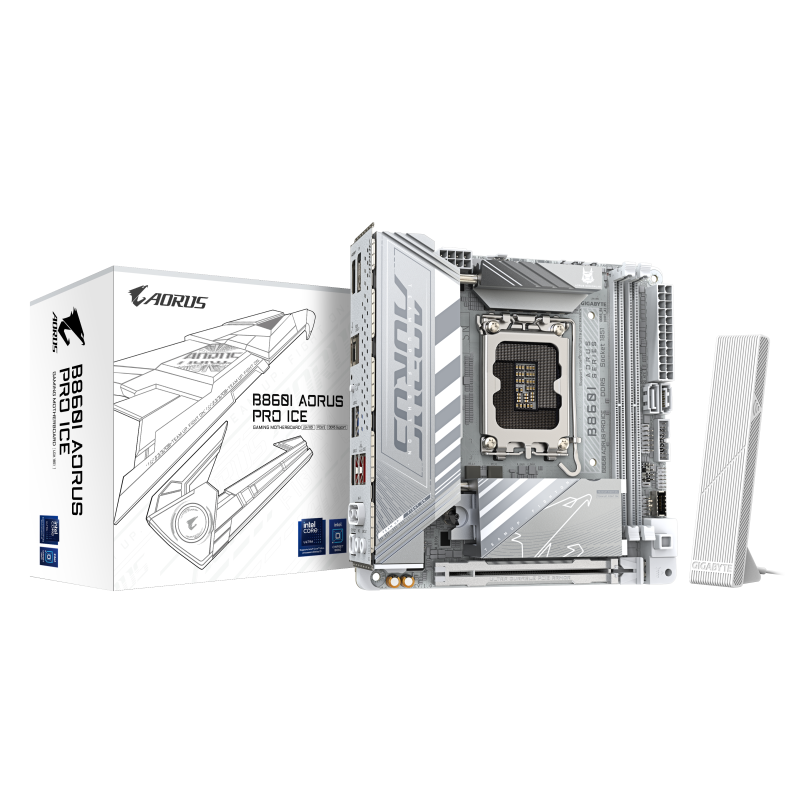 Placă de Bază Gigabyte B860I AORUS PRO ICE LGA1851 Mini-ITX