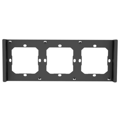 Cadru triplu Sonoff M5-80, montare întrerupătoare, Negru