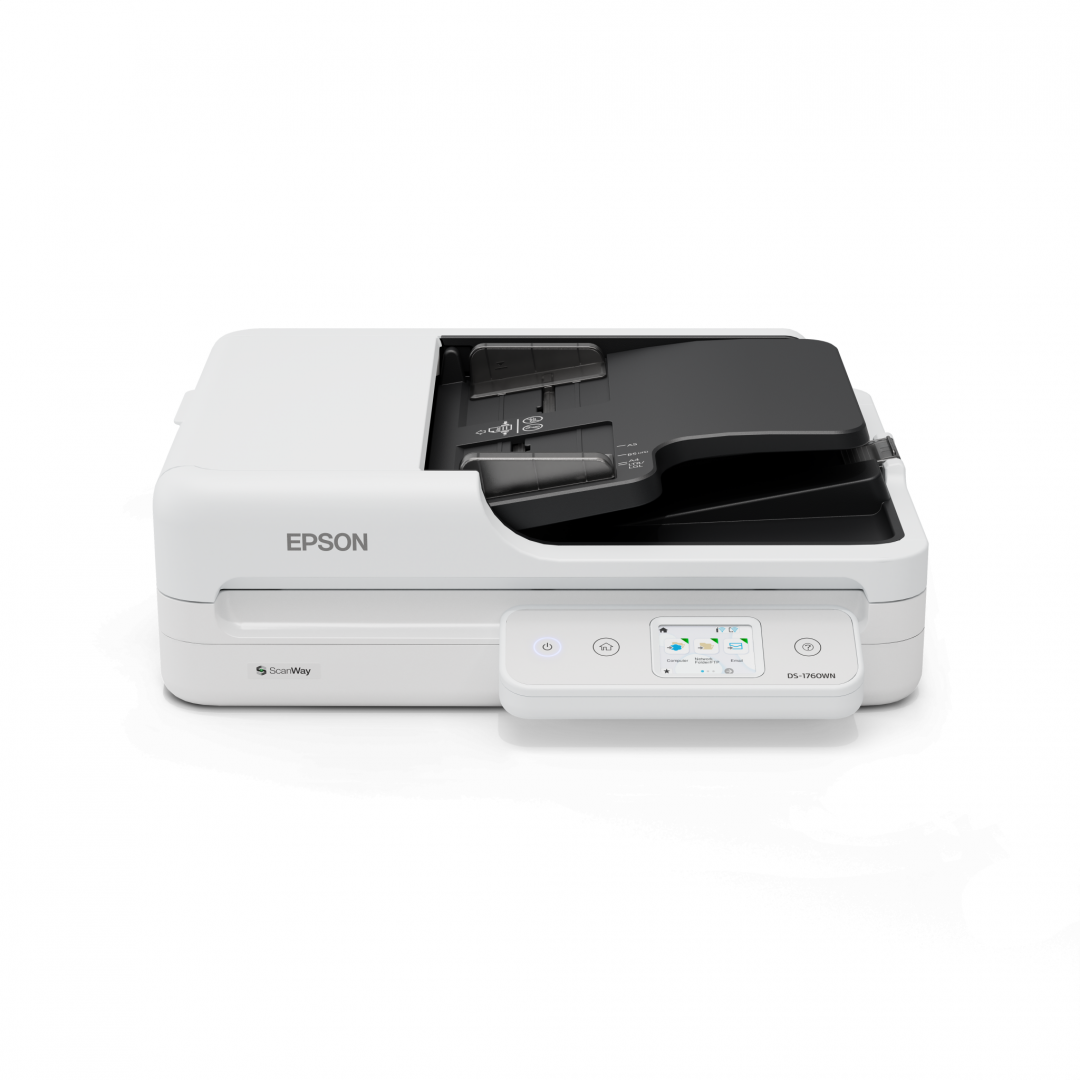 Scanner Epson DS-1760WN A4 Wi-Fi cu Touchscreen și ADF