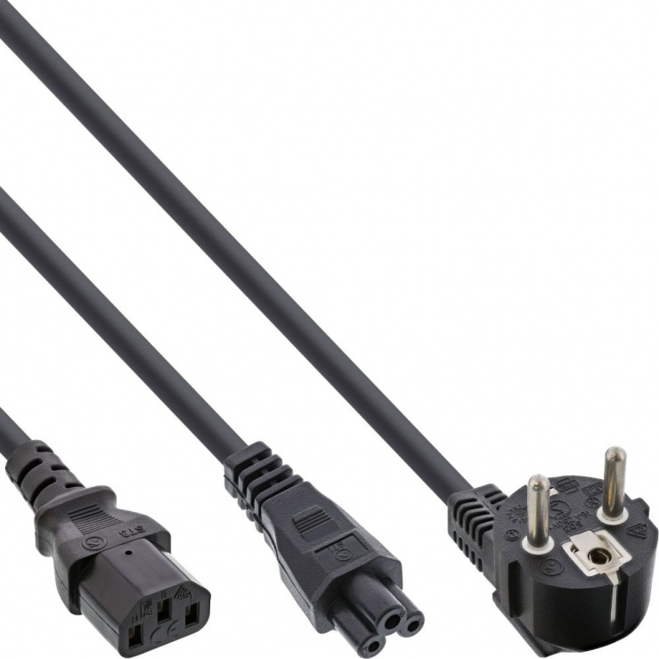 Cablu alimentare Y Schuko C13+C5 2m InLine
