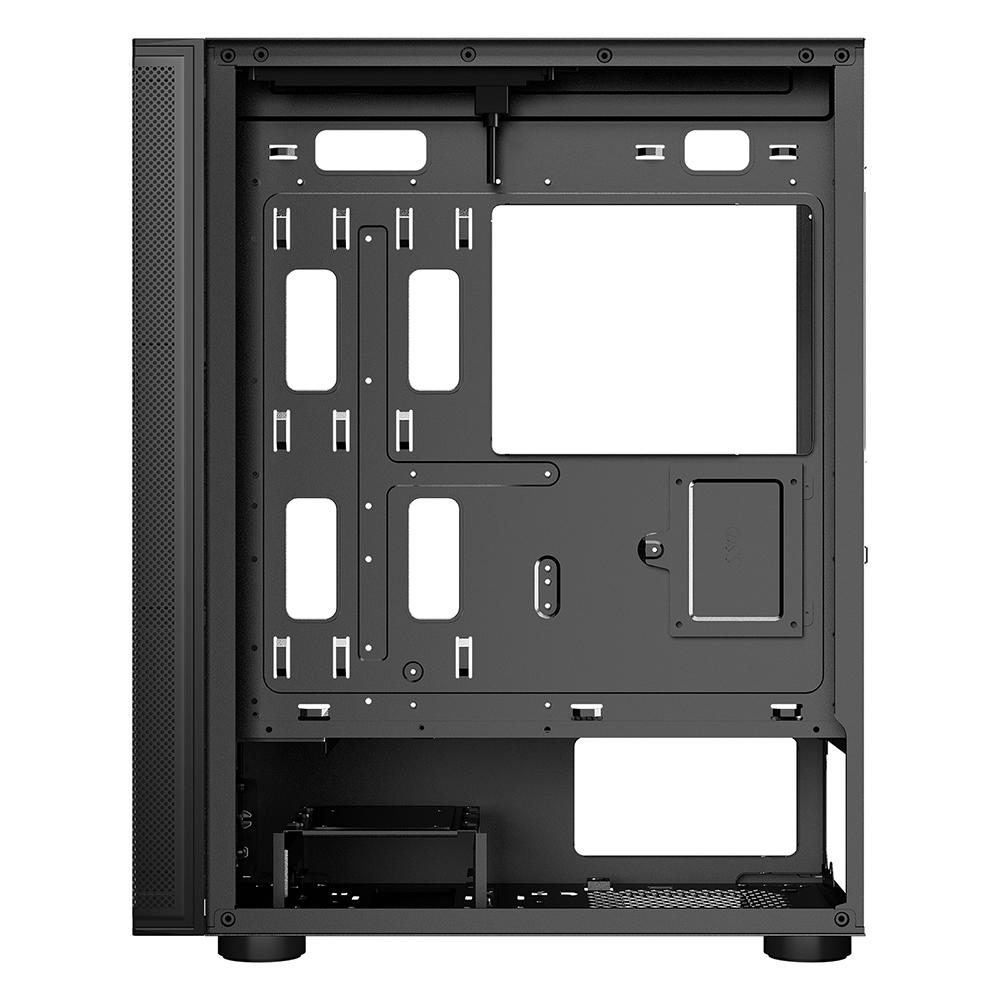 Carcasa SPACER ICE HERO Mid Tower NEGRU - 6 Ventilatoare - imagine 4