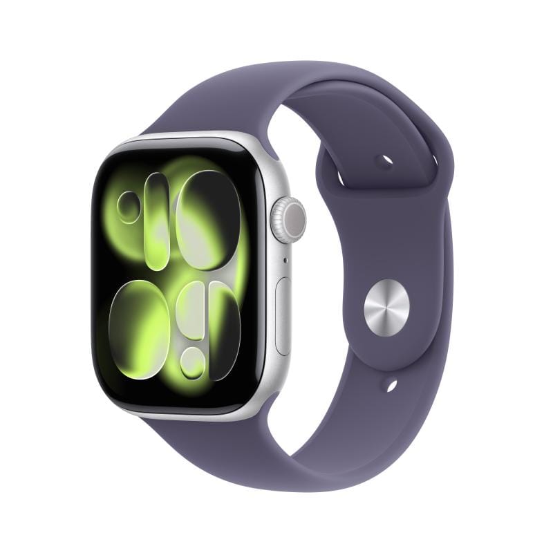 Apple Watch Series 11 GPS+Cellular 46mm - Argintiu/Violet - imagine 2