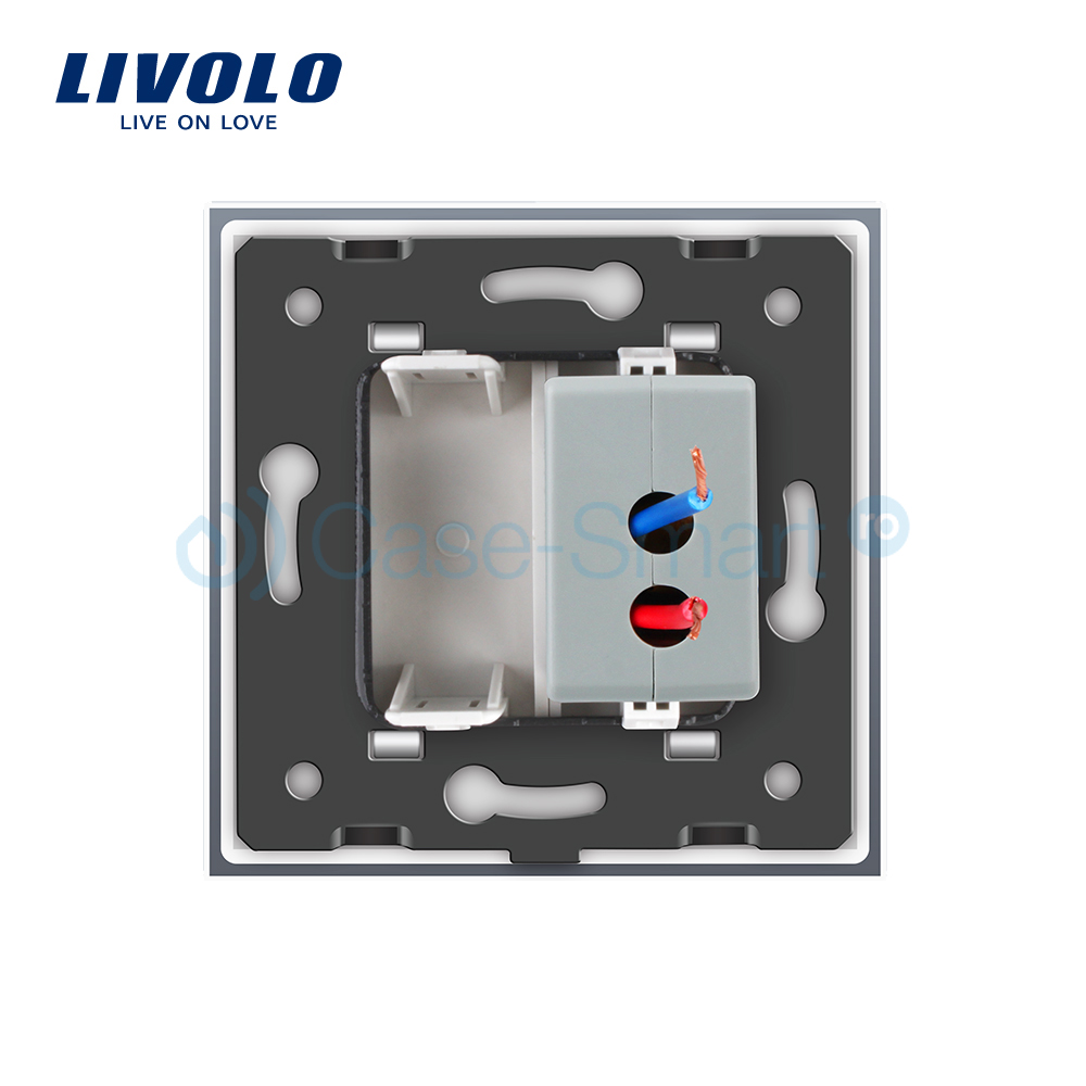 Priza USB Livolo cu Rama Sticlă - imagine 4