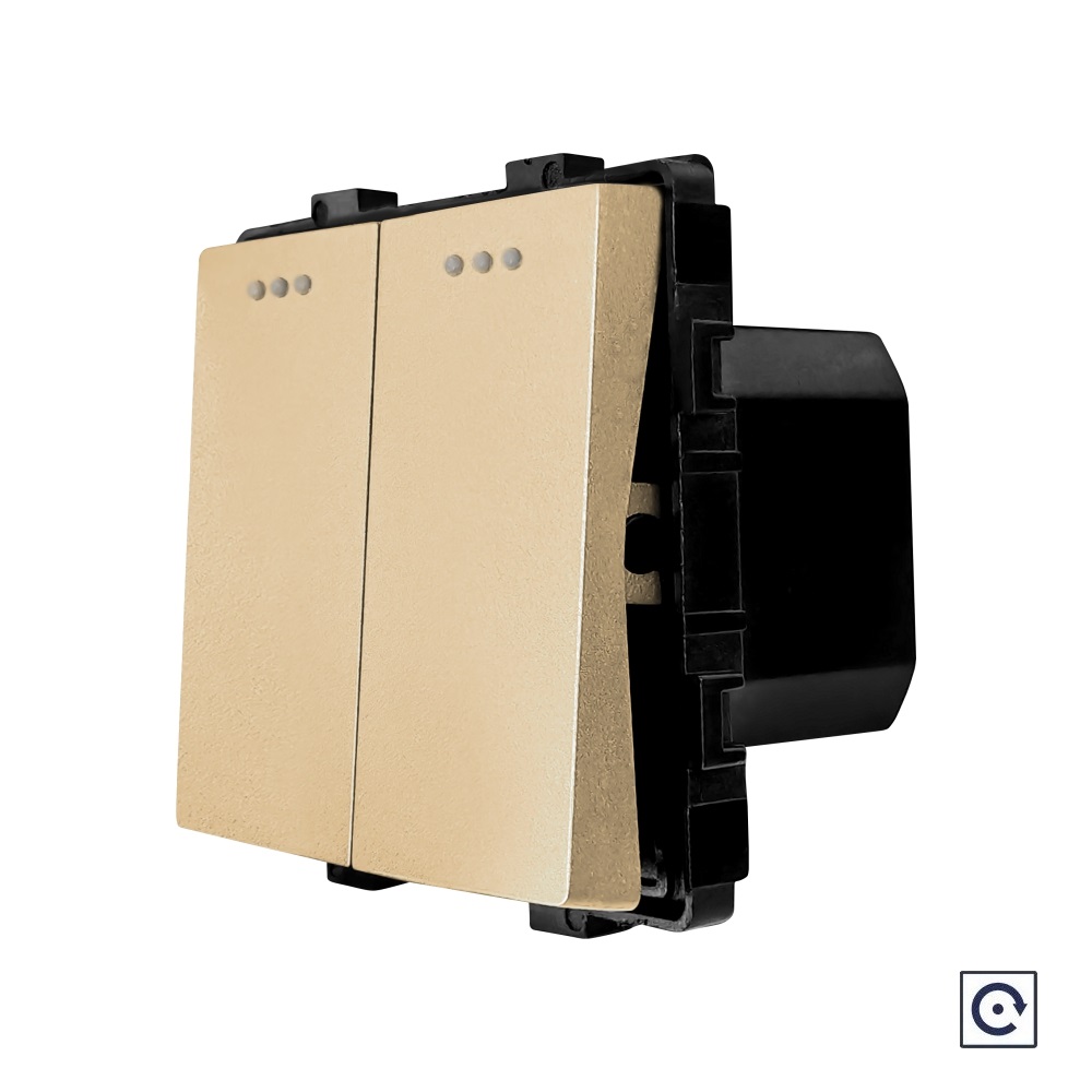 Modul Intrerupator Dublu Mecanic Luxion cu Reset - imagine 9