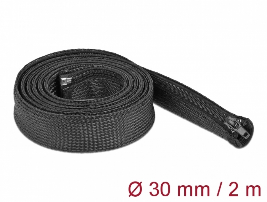 Organizator Cabluri cu Fermoar 2m Delock
