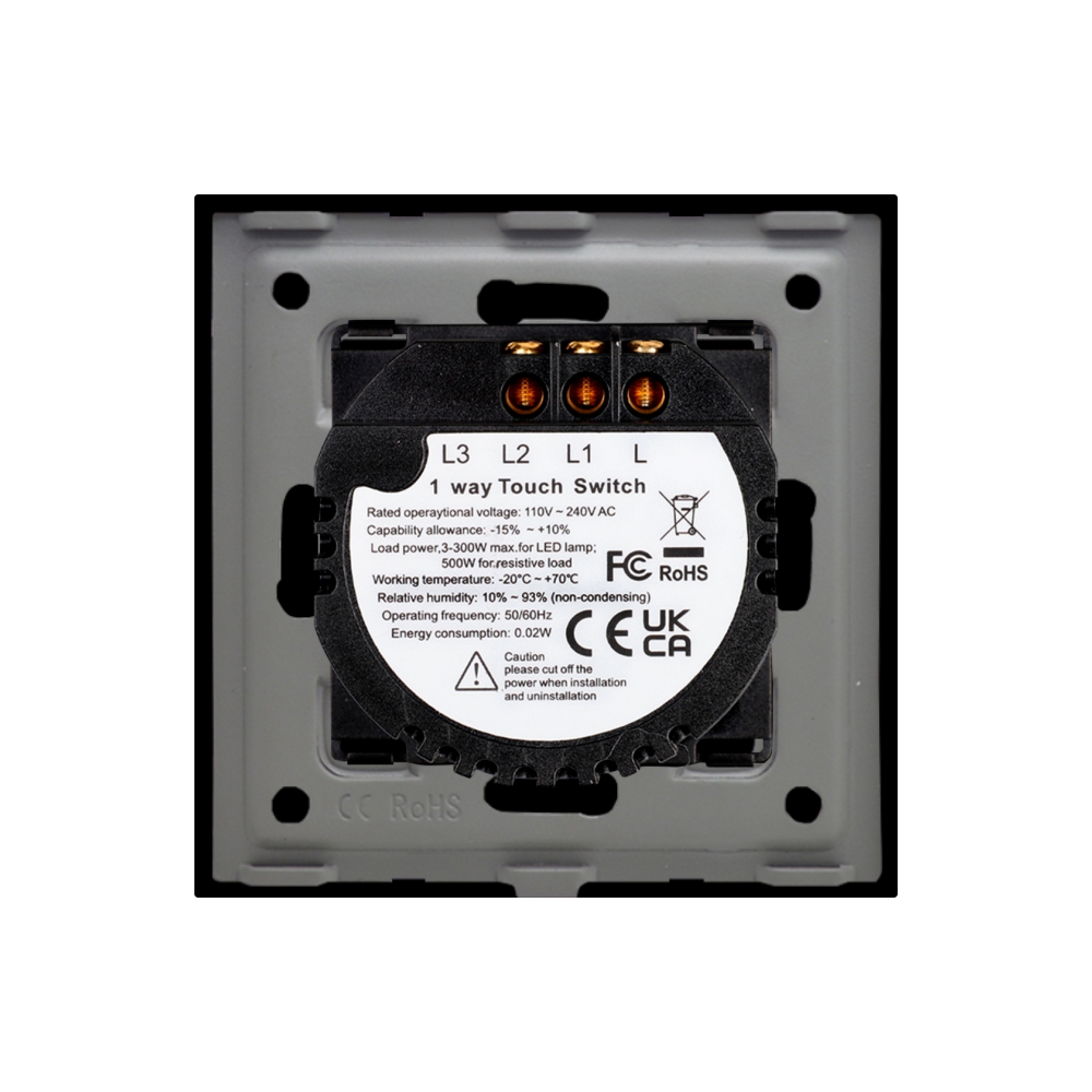 Intrerupator Dublu Touch Sticla LUXION, 500W - imagine 12